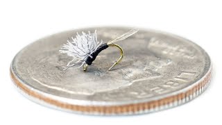 One of the Most Effective Midge Dry Flies Ever! - Easy Wing Bunny Midge - Fly Tying Tutorial