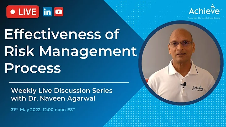 Live Series, Episode 5 - Effectiveness of Risk Management Process