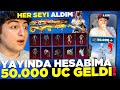 YAYINDA YENİ HESABIMA 50.000 UC GELDİ❗ OYUNDAKİ HER ŞEYİ ALIP FULLEDİM❗ (TEŞEKKÜRLER 🙂) PUBG Mobile