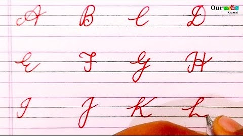 Cursive ABCD  | Cursive writing A to Z | Cursive handwriting practice | ABCD । Cursive handwriting ।