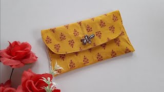 सबसे आसान तरीका/cloth Bag cutting and stitching/clutch bag/handbag/purse making/stitching point