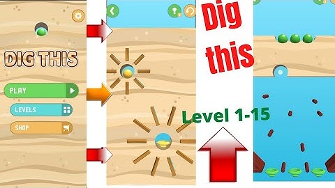 Dig this! game Level 1-15