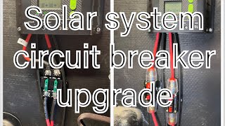 Very, very basic solar system circuit breaker upgrade. by The Wandering Steeles 108 views 7 months ago 4 minutes, 29 seconds