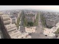 パリ 凱旋門 らせん階段と屋上からの眺望