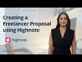 How to create a Highnote Freelancer Proposal