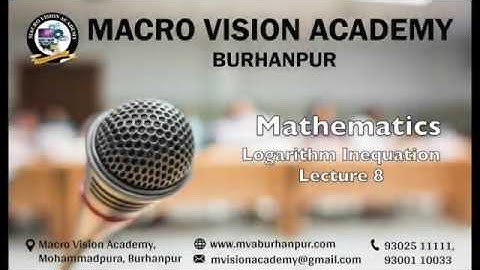 IIT Mathematics | Logarithm Lecture-7 | Amit Sir | MVA Burhanpur