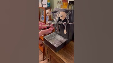 let’s make a latte with my new wdt tool from mhw-3bomber !!☕️🤍 #homebarista #coffeedrink #latteart