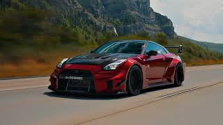 Nissan GTR R35 WIDEBODY RED 4K CLIP TO EDIT (NO COPYRIGHT) 