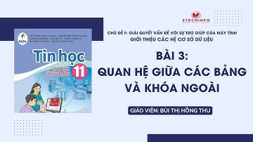 [TIN HỌC 11 - CÁNH DIỀU - CHỦ ĐỀ F] Bài 3: Quan hệ giữa các bảng và khóa ngoài trong CSDL quan hệ
