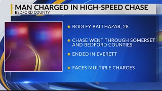 Man charged in high-speed chase