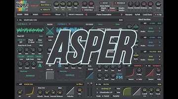 Asper -  experimental synthesizer by zOne.sk atmospheric sound test [FREE VST] | #aspervst