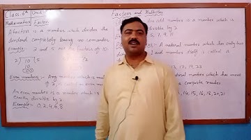 3rd Unit- Factors and Multiples- 1st Lecture Class 6 Mathematics- STBB