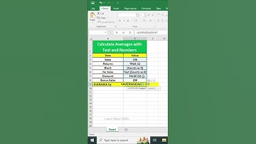 "Master the AVERAGEA Formula in Excel | Calculate Averages with Text and Numbers!"