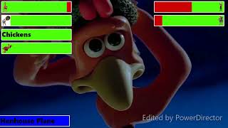 Chicken Run (2000) Final Battle with healthbars