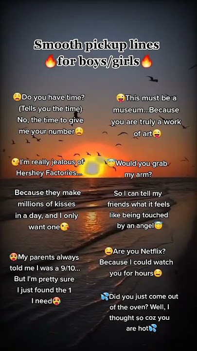 Smooth Pickup Lines For Boys and Girls #shorts#facts