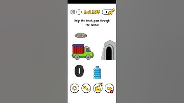 Trick me level 105 Help the truck pass through the tunnel Gameplay walkthrough solution