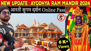 New Update: Ayodhya Ram Mandir Vlog 2024 | Timings | Aarti Sugam Darshan Pass Online Booking Process