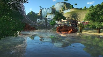 How to build a waterfall in Planet Coaster | Join me in building the best park in Planet coaster