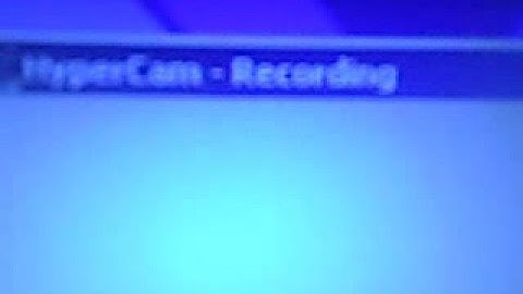 Hypercam 2 Problem Need Help