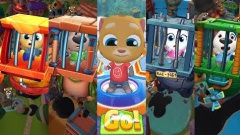 Talking Tom Hero Dash Walkthrough Gameplay - Unlock Super White Angela Stickers - Fight All Reccon 