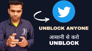 How to unblock anyone on twitter | unblock friend on twitter | how to unblock someone on twitter app