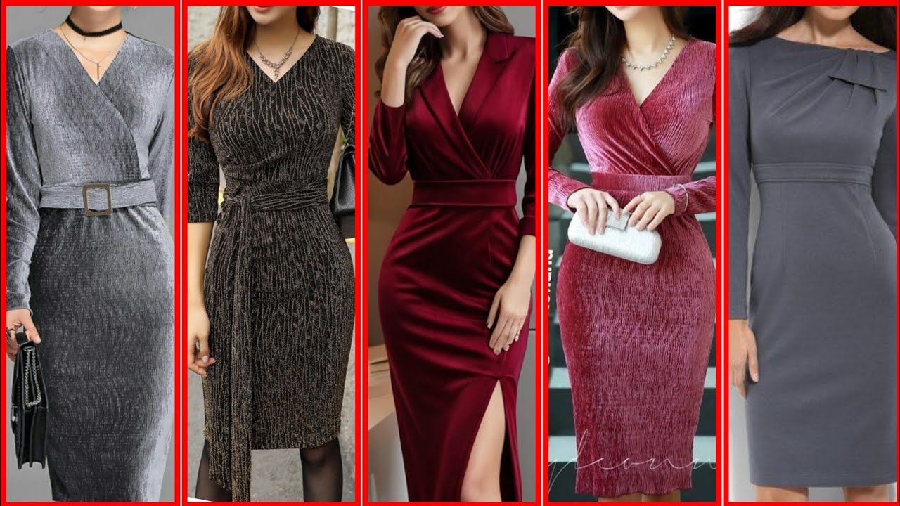 Plain Fabric, Bodycon, Dress, Party Wear, Women's Fashion Embrace Your 