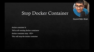 installing python on docker Container | how to Stop container
