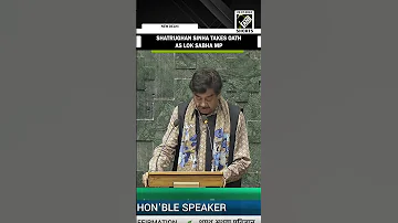 Budget Session TMC S Shatrughan Sinha Takes Oath As MP In Lok Sabha 