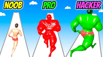 NOOB vs PRO vs HACKER - Muscle Race 3D