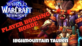 Wow Player Housing First Look Highmountain Tauren Build