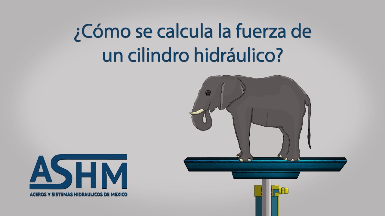 ¿Cómo se calcula la fuerza de un cilindro hidráulico? YouTube