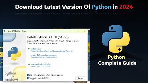 How to Install Python on Windows in 2024 | Step-by-Step Guide