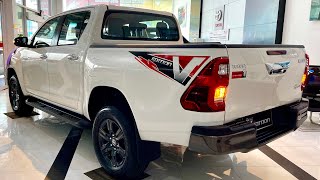 ALL NEW 2024 Toyota Hilux Revo V Edition White Color - Exterior and Interior Details