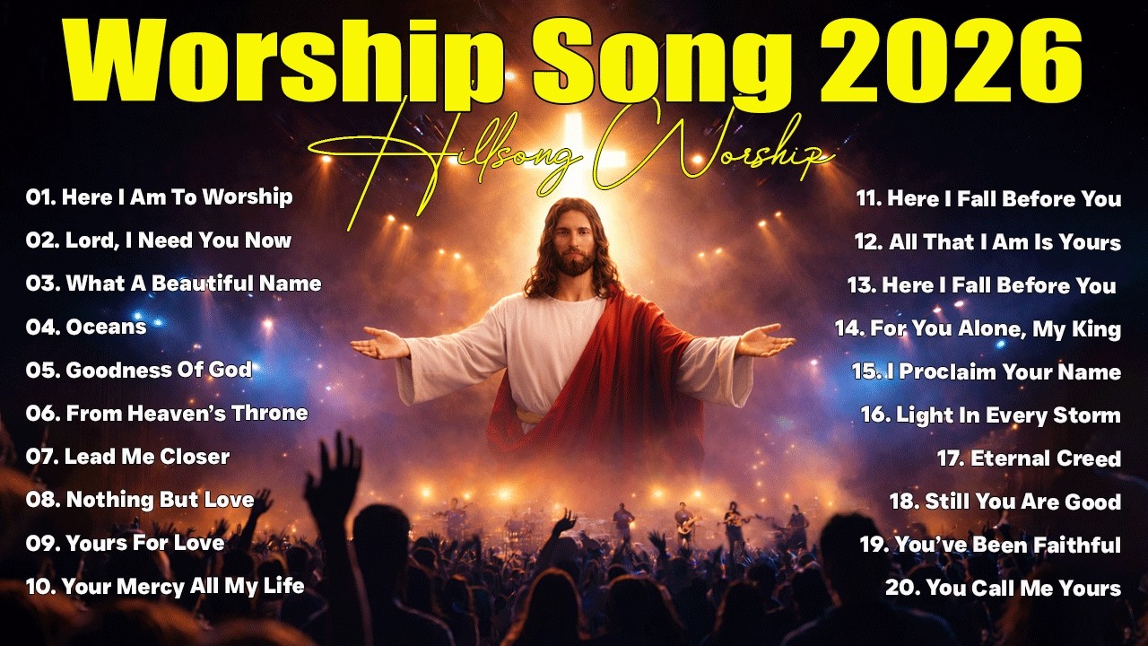 Worship Songs 2026 🙏 Here I Am To Worship| Top Praise and Worship Playlist | Best Christian Music
