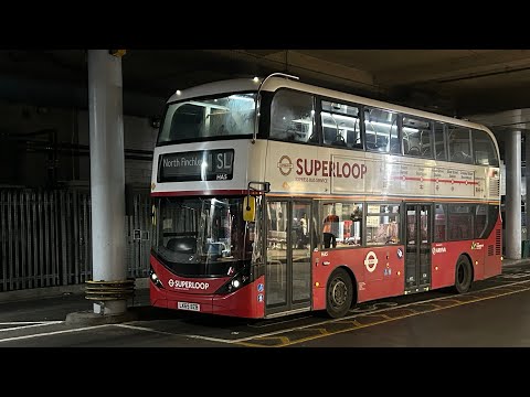 FRV. Superloop London Bus Route SL1: Walthamstow Central - North Finchley. Bus: HA5 (LK65 BZB)