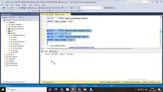 80.LOGICAL OPERATORS BETWEEN,EXISTS,IN OPERATORS IN SQL - HINDI