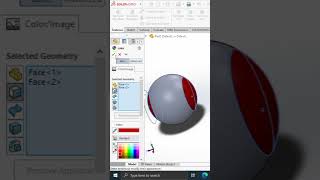 How to give different colour to a single body in Solidworks #shorts #cad #viral #viral #cam