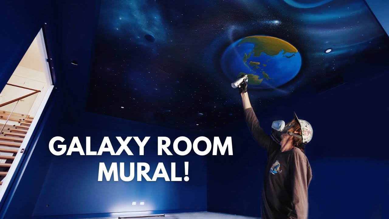 Painting a GALAXY MURAL!