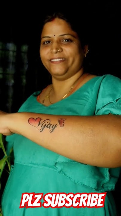  girl name tattoo - YouTube