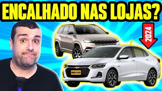 CAINDO SEM PARAR! CARROS que ESTÃO DESPENCANDO nas VENDAS em 2024!