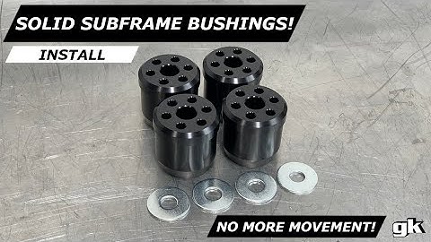 Gktech Solid Rear Subframe Bushes - Install