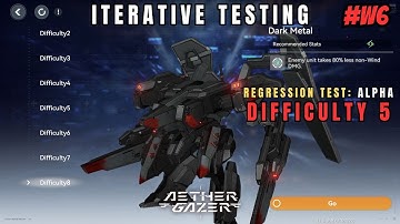 [Aether Gazer] Iterative Testing: Regression Test Alpha - Dark Metal (Difficulty 5) #Week6