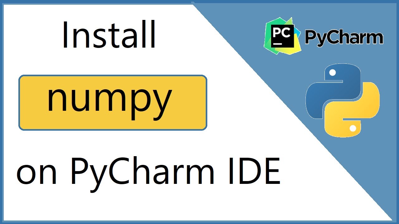 How to Install numpy package on pycharm IDE 2021