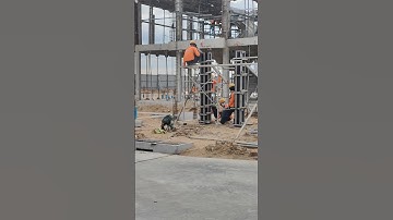 Technical Install column formwork for concrete gate