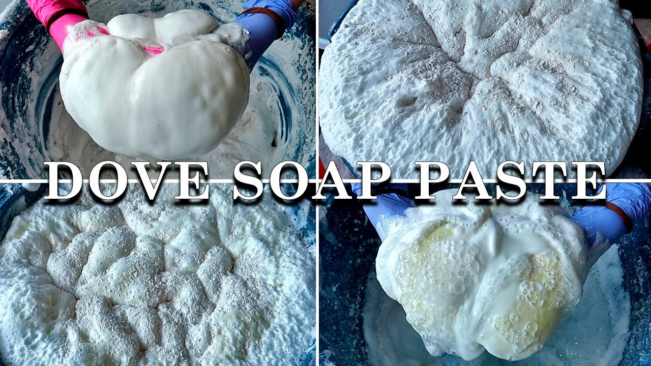 ASMR Creamy Soapy Paste Squeezing ✨ Dove Soap + Powders 🧽 Oddly Satisfying