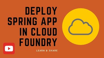 HOW TO DEPLOY SPRING BOOT APP IN CLOUD FOUNDRY DEMO | InterviewDOT