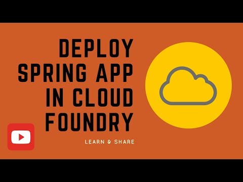 HOW TO DEPLOY SPRING BOOT APP IN CLOUD FOUNDRY DEMO | InterviewDOT