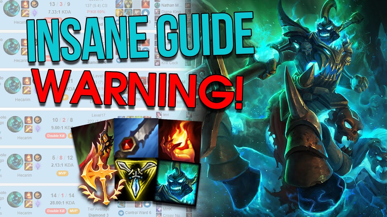 Hecarim Jungle Season 10 Guide Drive By Mindset Perfecting Early Game Runes Build Mechanics Youtube
