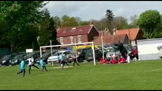 Great Kick from Charlie Sinclair puts Owen Rylatt in.