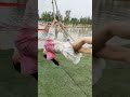 Little fairy tries ice stick technique! #WaterSwing #SwingMoment